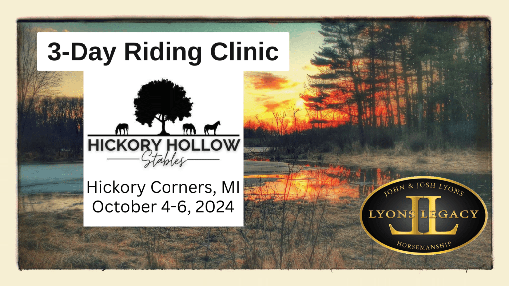 Hickory Corners MI clinic horse training