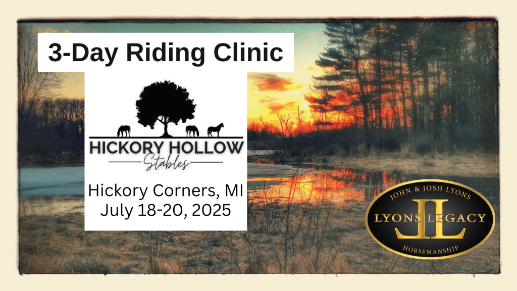 Hickory Corners MI clinic horse training