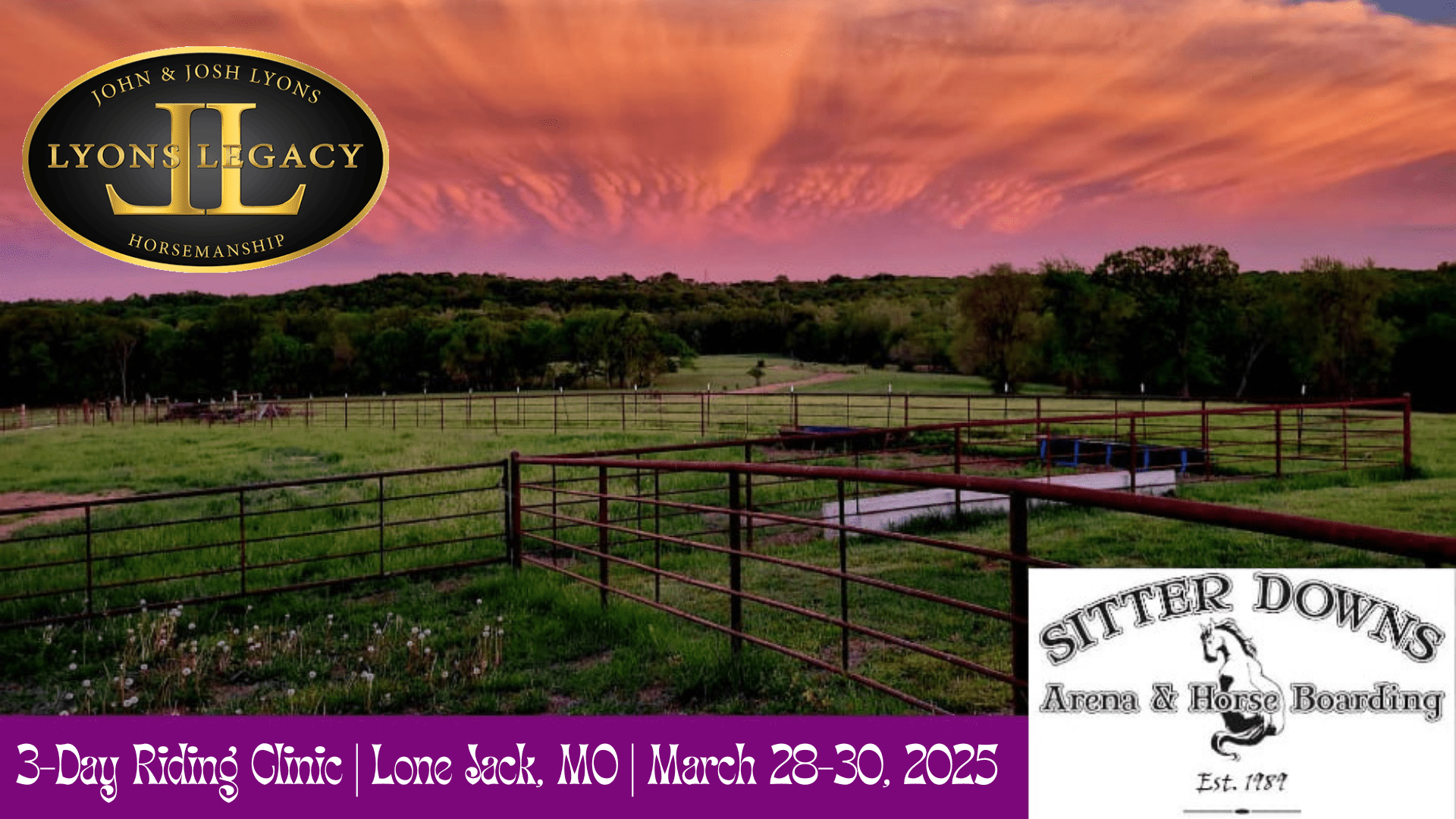 March 28-30, 2025 (Lone Jack, MO)